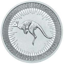2022 1 oz Australian Platinum Kangaroo Coin BU 2022 1 oz Australian Platinum Kangaroo Coin BU