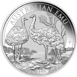 2019 1 oz Australian Emu Silver Coin