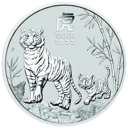 2022 1 Kilo Year of the Tiger Silver Coin | Perth Mint Lunar Series III