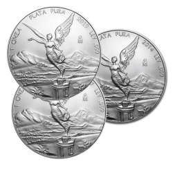 Mexican Libertad Silver Coins 1 oz - Random Year