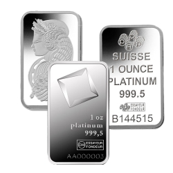 1 oz Platinum Bars - Design Our Choice