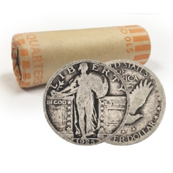 90% US Mint Silver Standing Liberty Quarters -$10 Face Bag