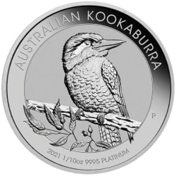 2021 1/10 oz Australian Kookaburra Platinum Coin - Lowest Price 2021 1/10 oz Australian Kookaburra Platinum Coin - Lowest Price