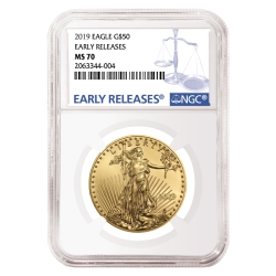2019 1 oz NGC MS-70 Early Releases Gold American Eagle 2019 1 oz NGC MS-70 Early Releases Gold American Eagle