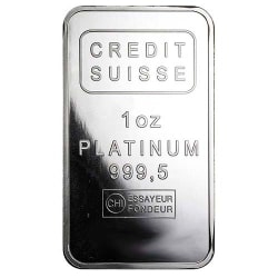 1 oz Credit Suisse Platinum Bar | Lowest Price Online 1 oz Credit Suisse Platinum Bar | Lowest Price Online