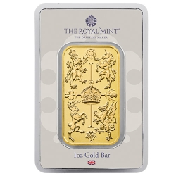 1 oz Royal Mint Gold Celebration Bar 1 oz Royal Mint Gold Celebration Bar