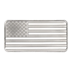 10 oz SilverTowne United States Flag Silver Bar 10 oz SilverTowne United States Flag Silver Bar