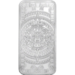 10 oz Aztec Calendar Silver Bar