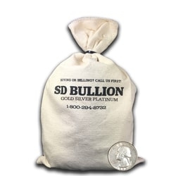 $100 Face Bag - 90% US Silver Quarters (Random Design)