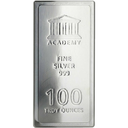 100 oz Academy Silver Bars 100 oz Academy Silver Bars