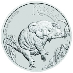 2022 1 oz Australian Silver Koala Coin BU 2022 1 oz Australian Silver Koala Coin BU