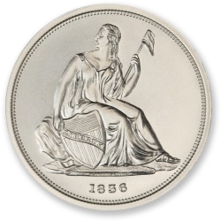 2 oz 1836 Gobrecht Dollar Tribute Silver Round