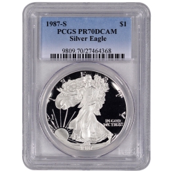 1987-S PCGS PR-70 American Silver Eagle Proof Coin 1987-S PCGS PR-70 American Silver Eagle Proof Coin