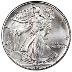 1991 American Silver Eagle Coin