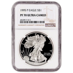 1995-P NGC PF-70 Proof American Silver Eagle Coin 1995-P NGC PF-70 Proof American Silver Eagle Coin