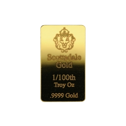 1/100th oz Scottsdale Gold Bar 1/100th oz Scottsdale Gold Bar