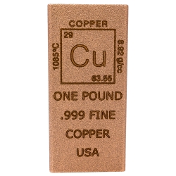 1 Pound Element Copper Bar - Chalcolithic Metals
