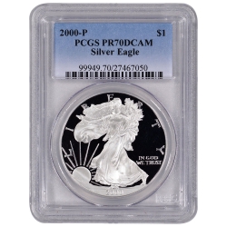 2000-P PCGS PR-70 American Silver Eagle Proof Coin