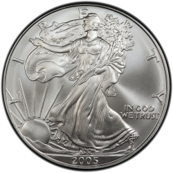 2005 American Silver Eagle Coin 2005 American Silver Eagle Coin