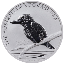 2007 1 oz Australian Kookaburra Silver Coin
