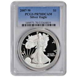 2007-W PCGS PR-70 American Silver Eagle Proof Coin
