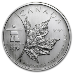 2008 Silver RCM Olympic Inukshuk 1 oz BU