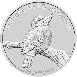 2010 1 oz Australian Kookaburra Silver Coin
