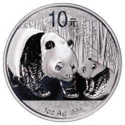 2011 1 oz Chinese Silver Panda BU (In Capsule)