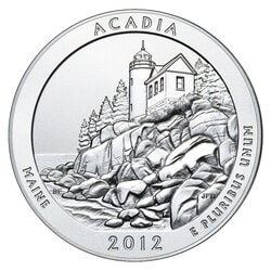 2012 Silver 5 oz Acadia America The Beautiful