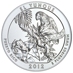 2012 Silver 5 oz El Yunque America The Beautiful