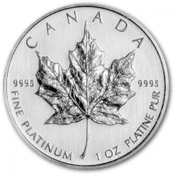2012 1 oz Platinum Maple Leaf Coin 2012 1 oz Platinum Maple Leaf Coin