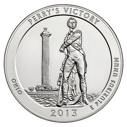 2013 Silver 5 oz Perry's Victory and Peace Park America The Beautiful