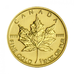 2014 Canadian Gold Maple Leaf - .9999 Fine Gold 1/10 oz 2014 Canadian Gold Maple Leaf - .9999 Fine Gold 1/10 oz