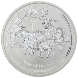2015 1/2 oz Australian Lunar Series Goat Silver Coin