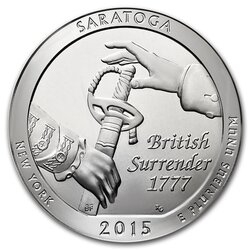 2015 Saratoga ATB 5 oz Silver - America The Beautiful