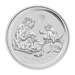 2016 1/2 oz Australian Lunar Series Monkey Silver Coin