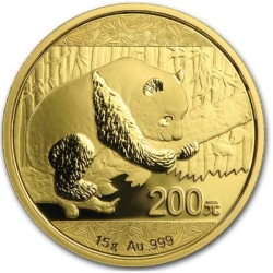 2016 15 Gram Chinese Gold Panda Coin BU 2016 15 Gram Chinese Gold Panda Coin BU