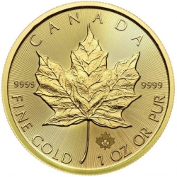 2016 1 oz Canadian Gold Maple Leaf .9999 Fine Gold 2016 1 oz Canadian Gold Maple Leaf .9999 Fine Gold