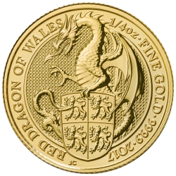 2017 1/4 oz Queen's Beasts Gold Coin - The Dragon
