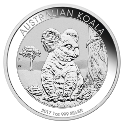 2017 1 oz Australian Perth Mint Koala Silver Coin 2017 1 oz Australian Perth Mint Koala Silver Coin