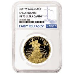 2017-W 1 oz Proof Gold American Eagle Coin NGC Early Releases PF-70 Ultra Cameo 2017-W 1 oz Proof Gold American Eagle Coin NGC Early Releases PF-70 Ultra Cameo