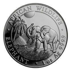 2017 Somalian Elephant 1 oz Silver Coin