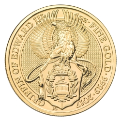 2017 1 oz Queen's Beasts Gold Coin - The Griffin