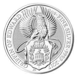 2017 2 oz Silver Queen's Beasts The Griffin - Royal British Mint