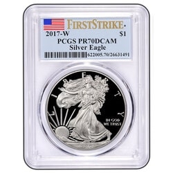 2017-W Silver Eagle Proof - PR-70 PCGS First Strike 2017-W Silver Eagle Proof - PR-70 PCGS First Strike