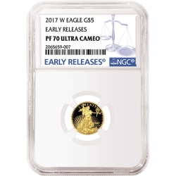 2017-W 1/10 oz Proof Gold American Eagle NGC Early Releases PF-70 Ultra Cameo 2017-W 1/10 oz Proof Gold American Eagle NGC Early Releases PF-70 Ultra Cameo