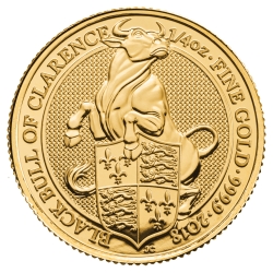 2018 1/4 oz Gold Queen's Beasts Black Bull of Clarence