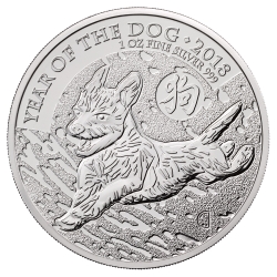 2018 British Year of the Dog Silver Coin 1 oz