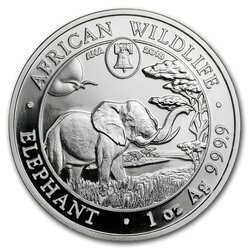 2018 1 oz Silver Elephant Coin - Philadelphia ANA Privy Mark