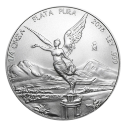 2018 Mexican Libertad Silver Coin 1/4 oz